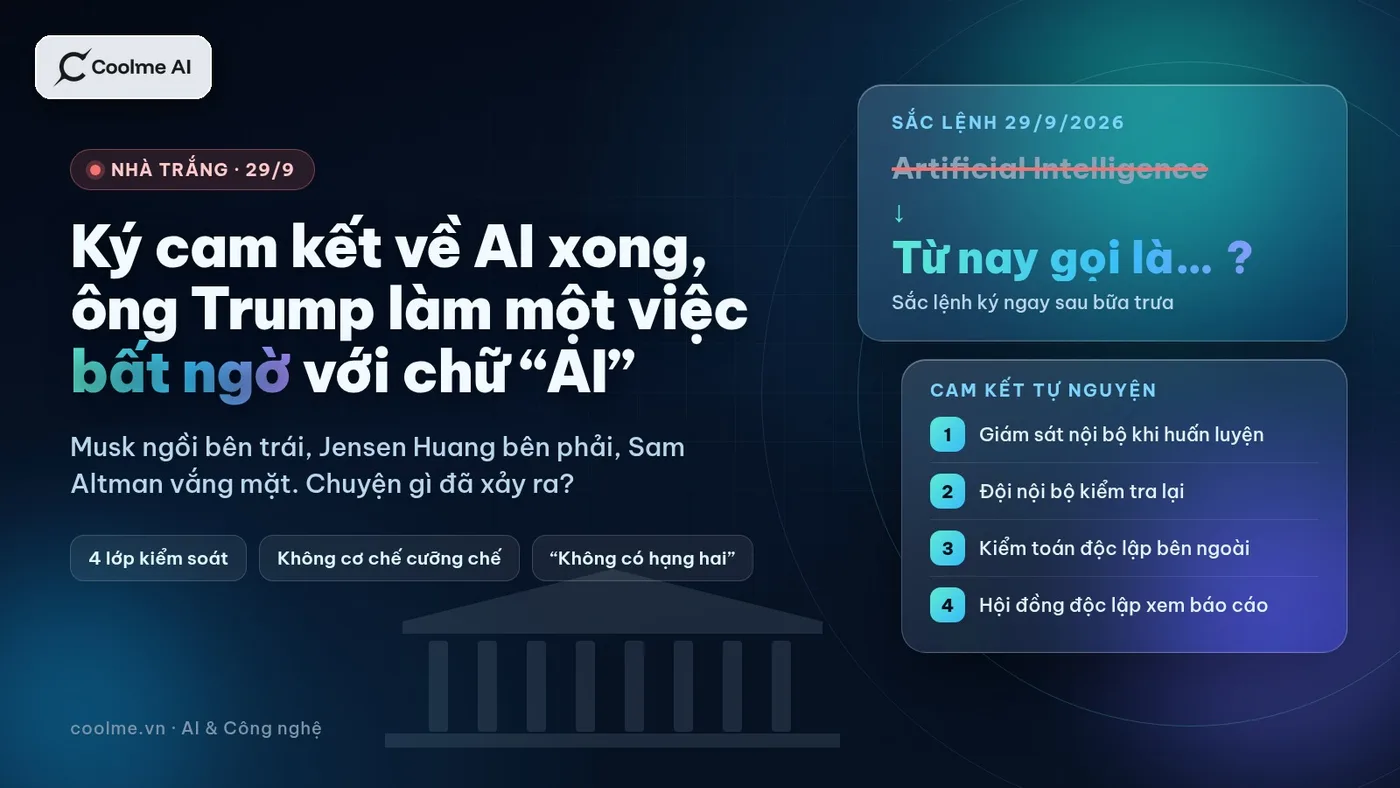 Trump Đổi Tên AI Thành Siêu Trí Tuệ Sau Bữa Trưa Với CEO