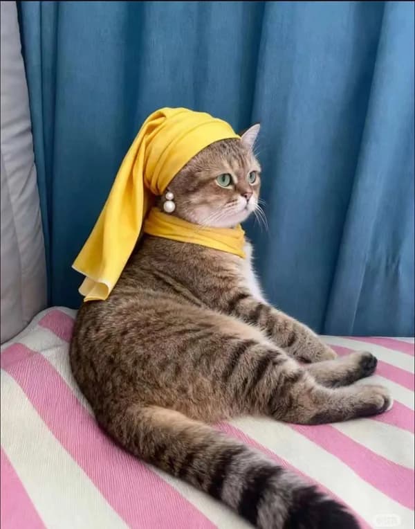 Pose ôm gối · Meme mèo dễ thương 003