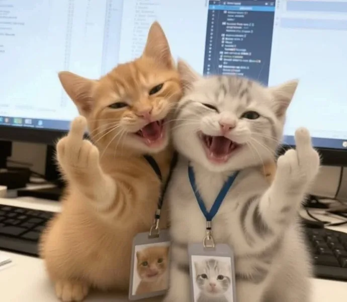 Meme mèo dễ thương: ánh nhìn dịu (020)
