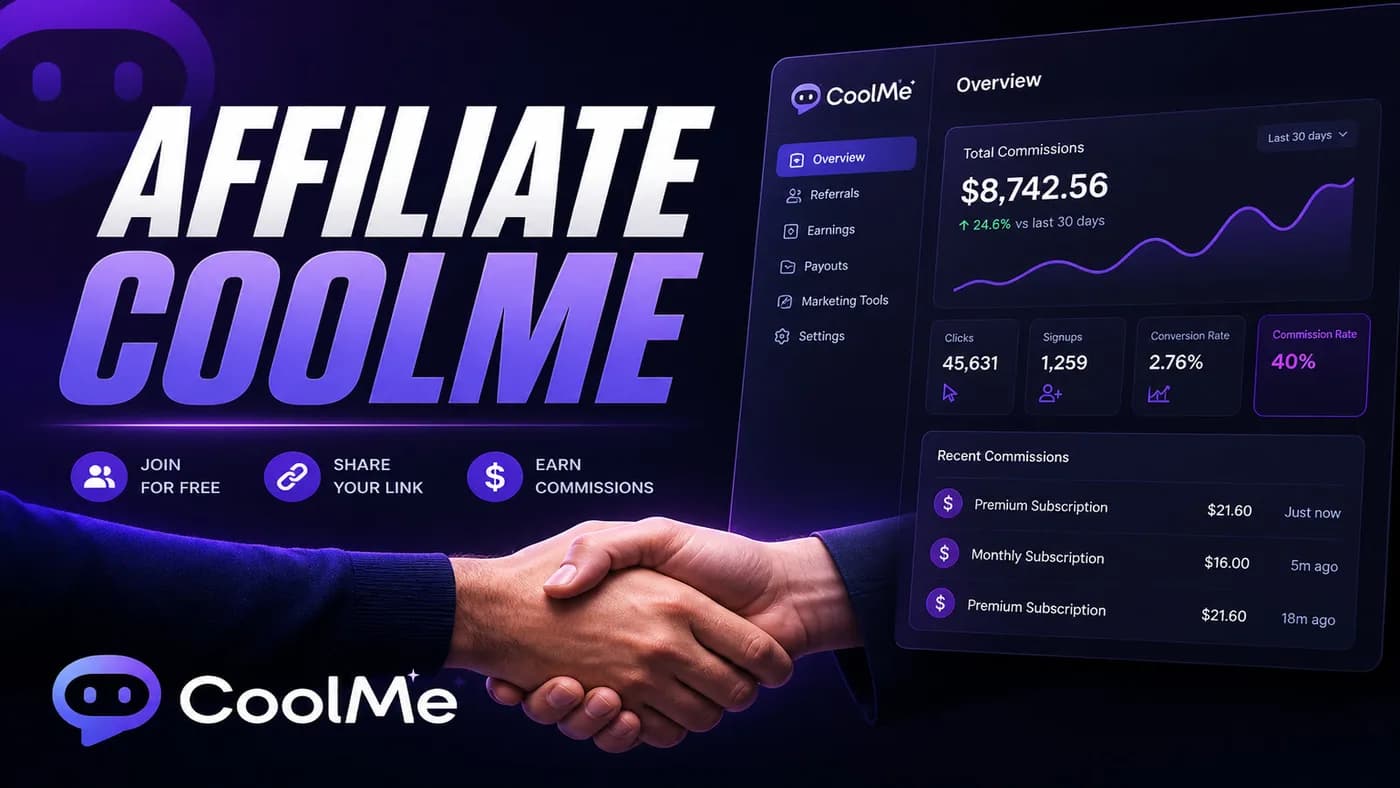 Affiliate CoolMe: Hoa Hồng Từ Tool AI + Auto Đăng Affiliate CoolMe AI: Hoa Hồng Tool + Auto