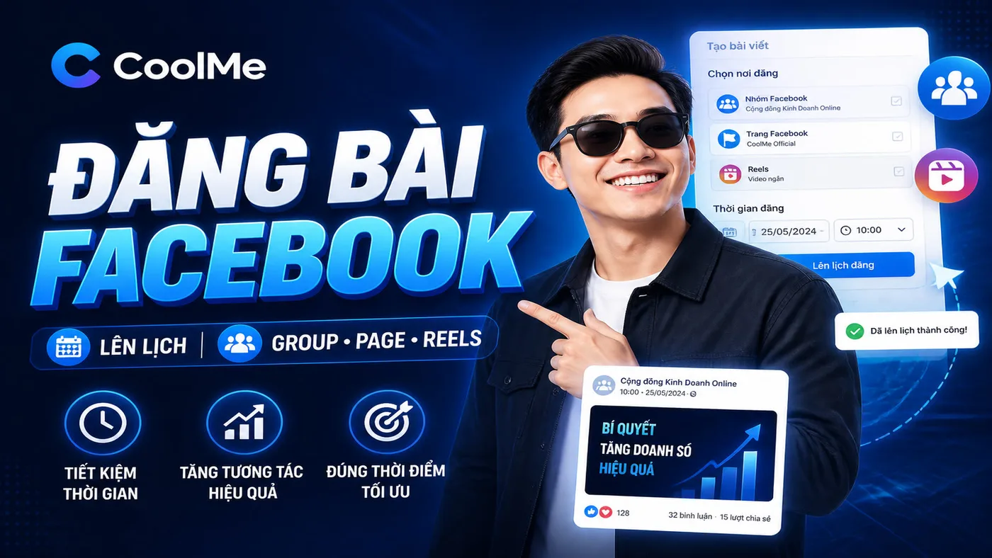 Tự Động Đăng Bài Facebook (Tường, Nhóm, Page, Reels) Tự Động Đăng Bài Facebook | Page Cloud, Nhóm Desktop