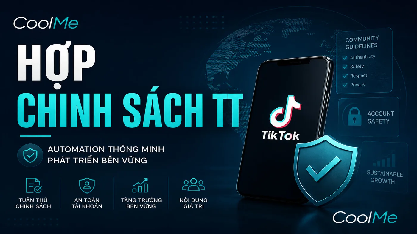 Automation TikTok Hợp Chính Sách (Tránh Ban) Automation TikTok Hợp Chính Sách 2026 | Tránh Ban