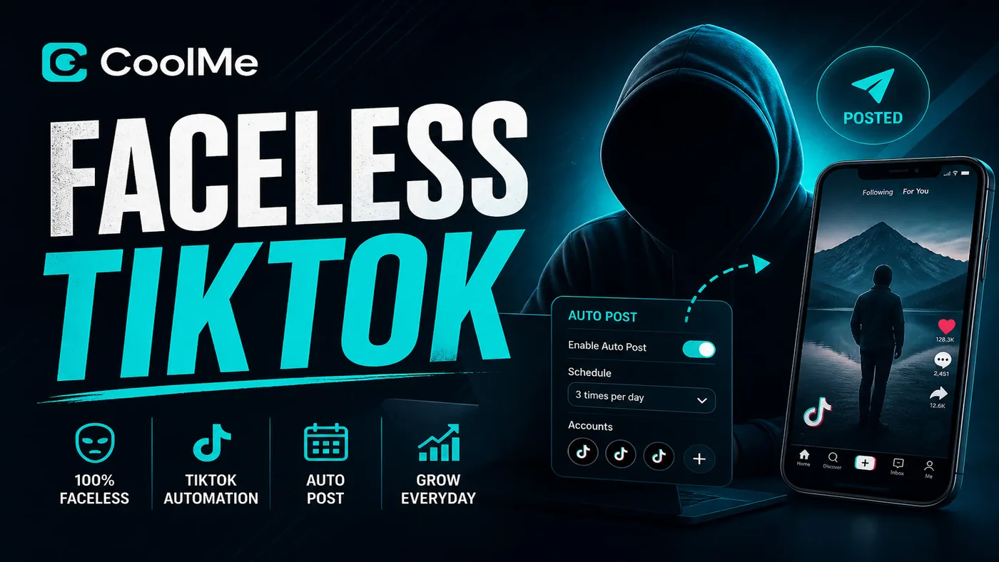 Kênh Faceless TikTok/YouTube + Auto Post Faceless TikTok AI + Auto Post 2026 | Có Disclaimer