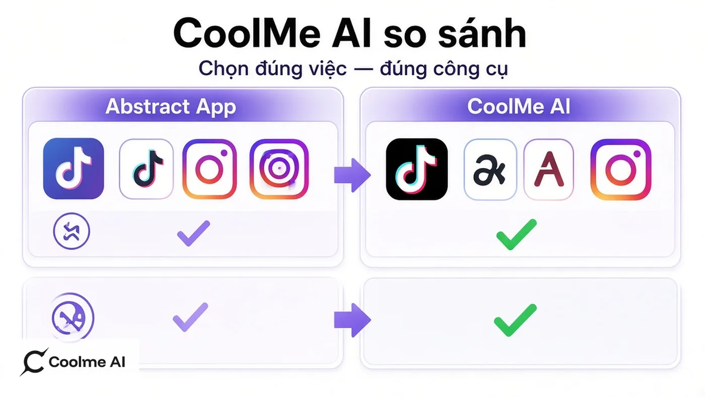 CoolMe AI và các app chỉnh ảnh phổ biến: nên chọn gì? CoolMe AI vs app chỉnh ảnh phổ biến: chọn gì?