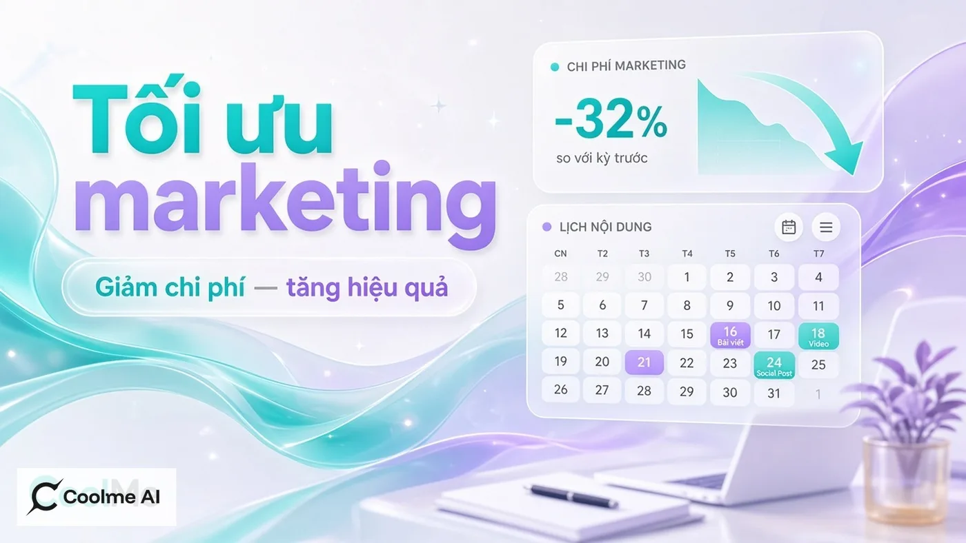 CoolMe AI tối ưu marketing: giảm chi phí, tăng hiệu quả CoolMe AI tối ưu marketing: giảm chi phí 2026