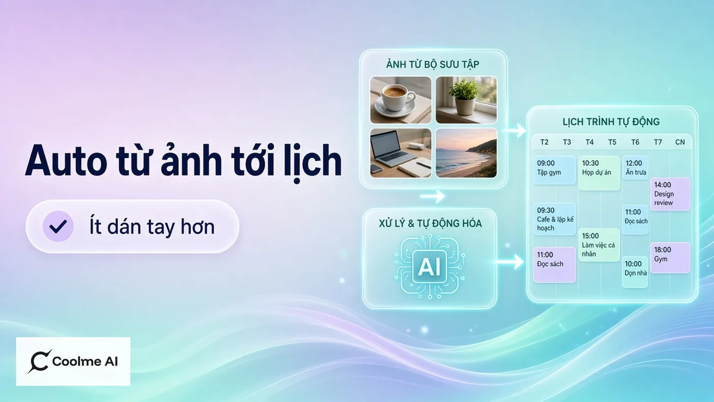 Tự động hoá marketing từ ảnh tới lịch đăng trên CoolMe Tự động hoá marketing từ ảnh tới lịch đăng