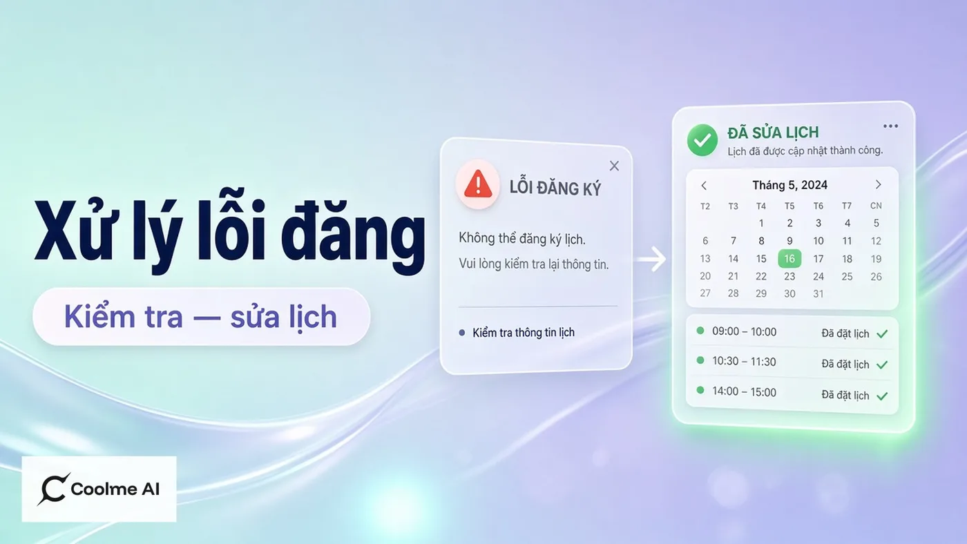 Xử lý lỗi đăng khi tự động hoá marketing với CoolMe Automation Xử lý lỗi đăng khi tự động hoá marketing Automation