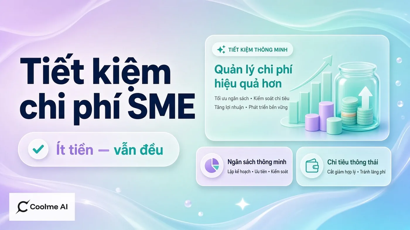 Tiết kiệm chi phí sáng tạo nội dung cho SME với CoolMe AI Tiết kiệm chi phí sáng tạo nội dung cho SME AI