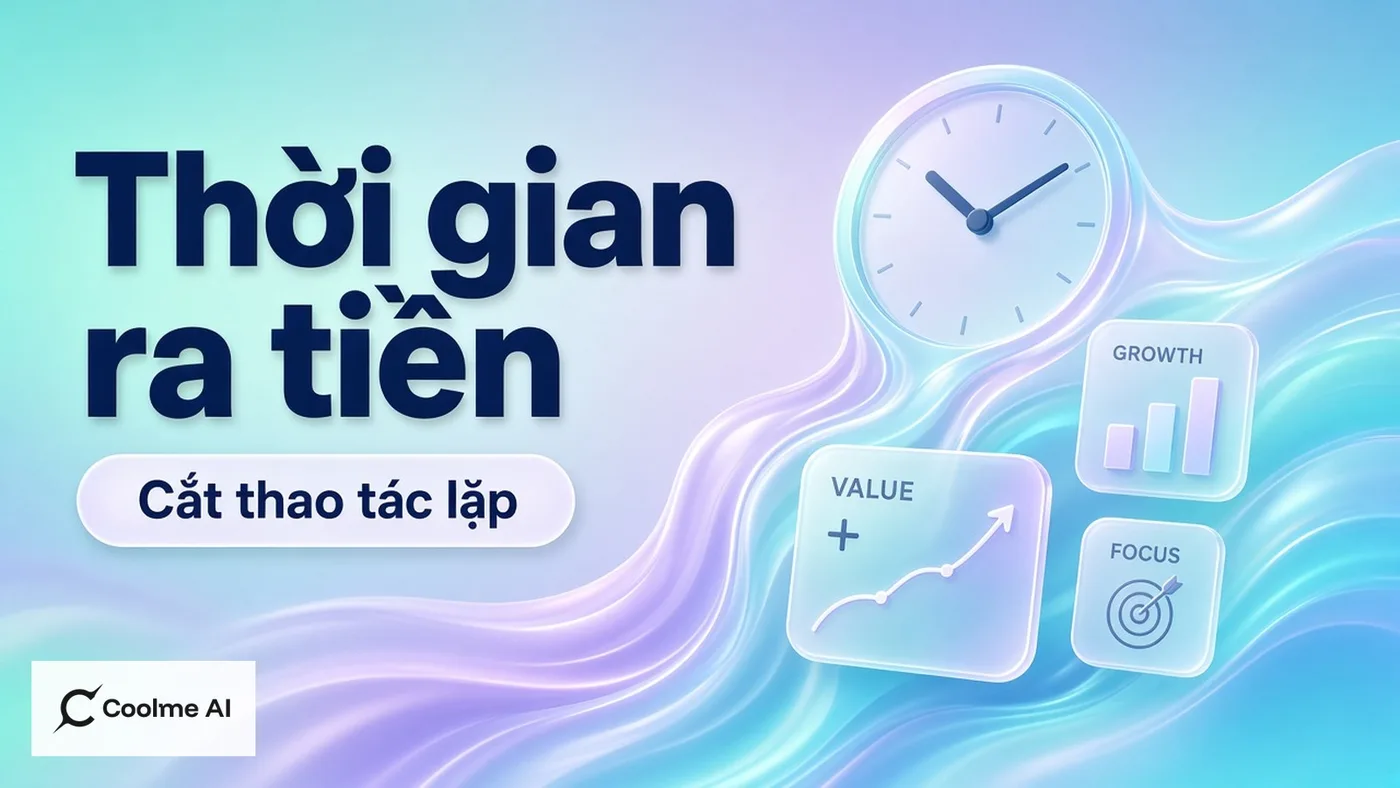 Quy thời gian vận hành ra tiền: chỗ CoolMe Automation cắt được Quy thời gian vận hành ra tiền: chỗ CoolMe Automation cắt được
