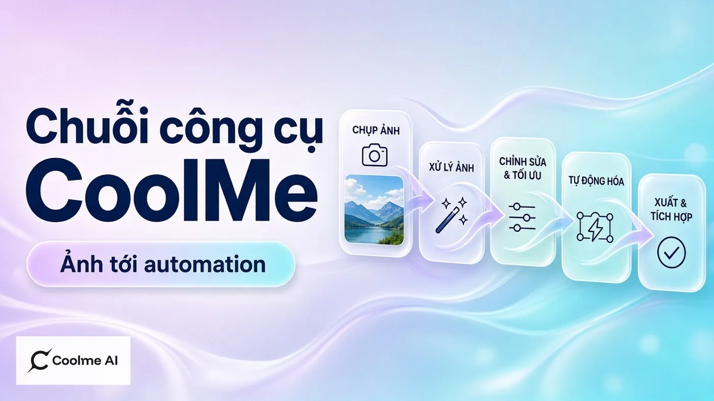Chuỗi công cụ CoolMe từ tạo ảnh tới Automation Chuỗi công cụ CoolMe từ tạo ảnh tới Automation