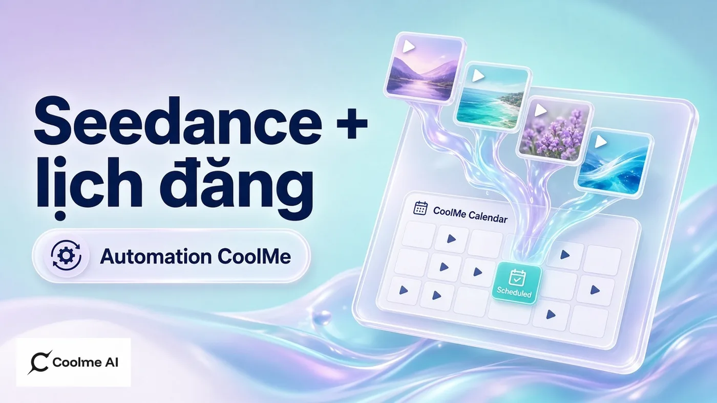 Seedance 2.0 và lịch đăng trên CoolMe Automation: thứ tự đúng Seedance 2.0 và lịch đăng Automation: thứ tự đúng