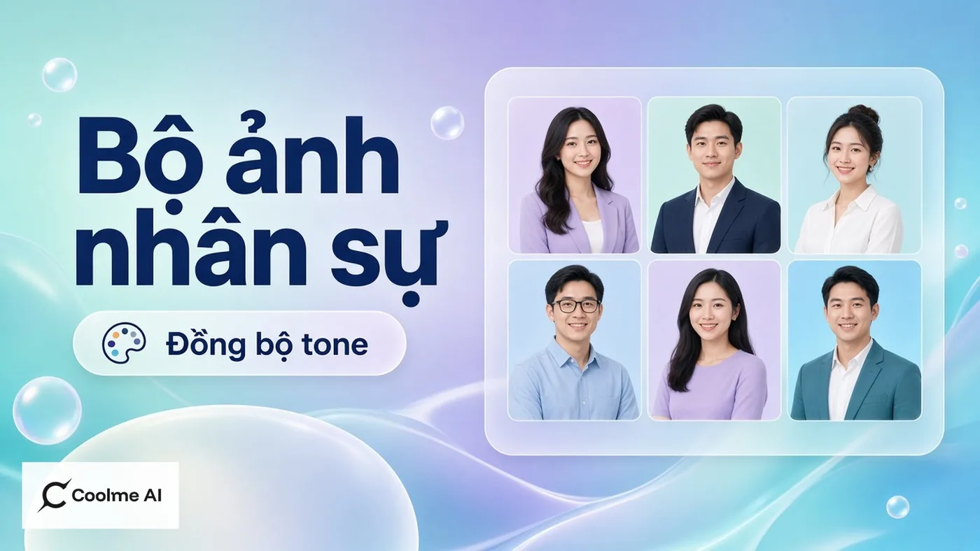 Bộ ảnh profile cho đội nhân sự công ty làm nhanh bằng CoolMe Bộ ảnh profile cho đội nhân sự công ty làm nhanh bằng CoolMe