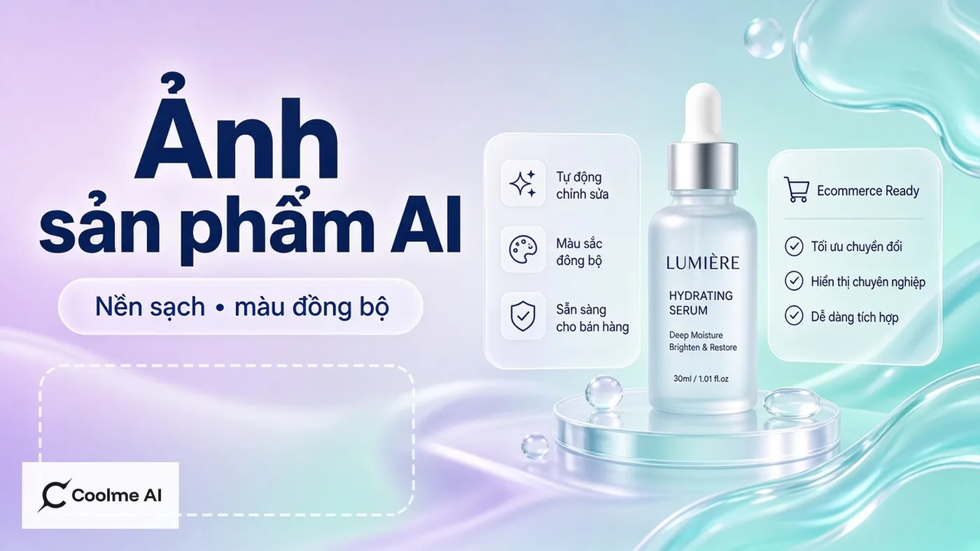 Ảnh sản phẩm bằng AI: nền sạch và màu đồng bộ cho gian hàng Ảnh sản phẩm bằng AI: nền sạch và màu đồng bộ cho gian hàng