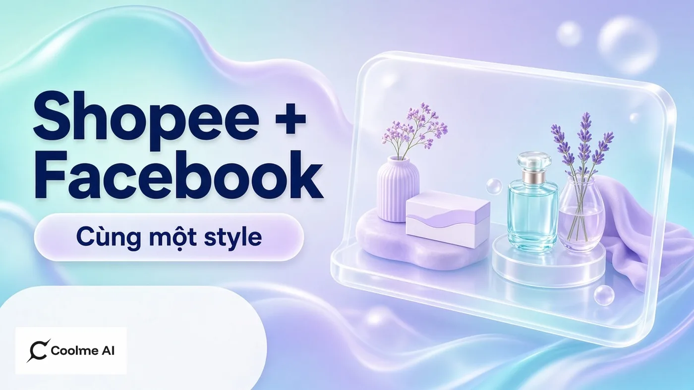 Ảnh sản phẩm cho Shopee và Facebook cùng style với CoolMe Ảnh sản phẩm cho Shopee và Facebook cùng style