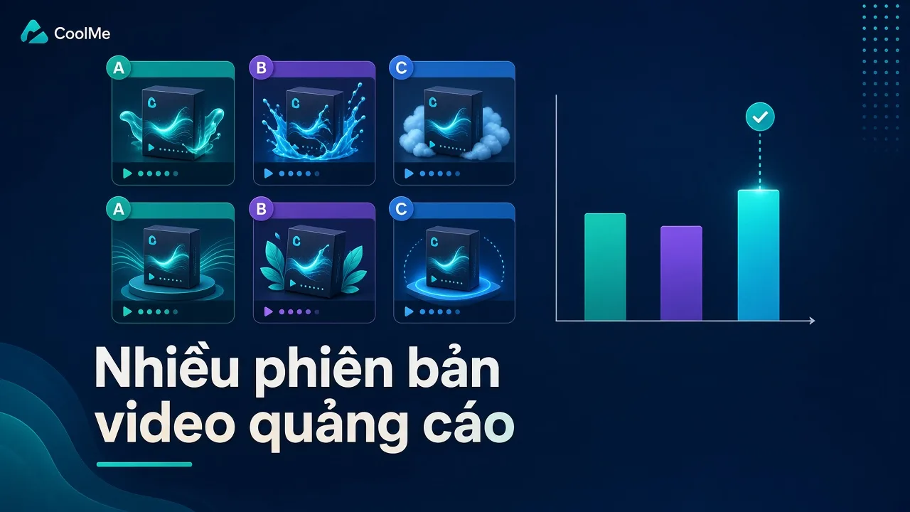 Cách làm nhiều phiên bản video quảng cáo để A/B test mà không phải chờ editor Làm nhiều phiên bản video quảng cáo để A/B test nhanh