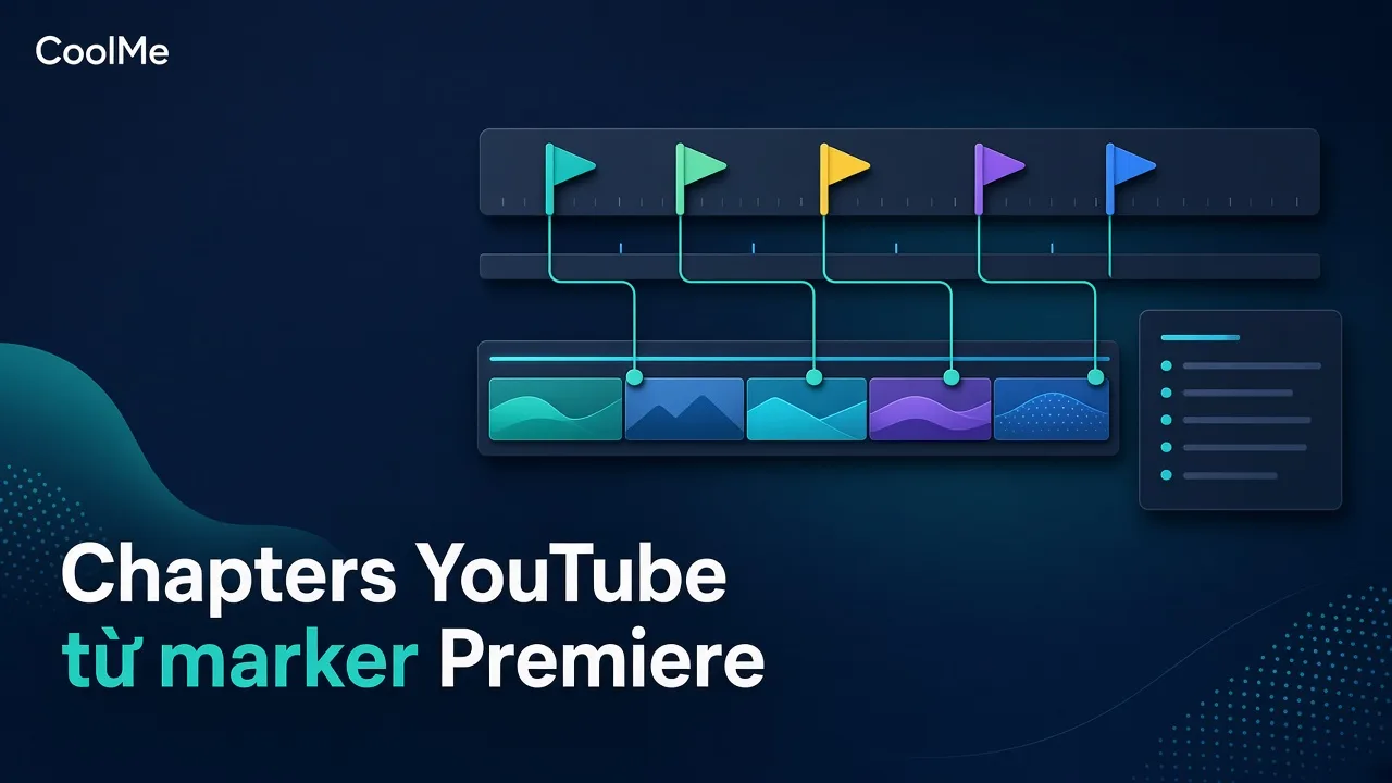 Cách đánh dấu chapters YouTube bằng marker trong Premiere để dán nhanh vào mô tả Chapters YouTube trong Premiere: đánh marker, dán mô tả