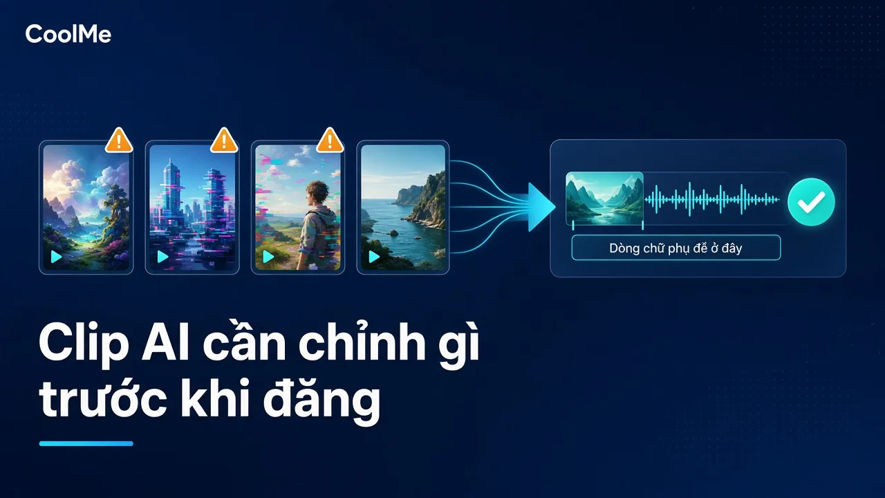 Video tạo bằng AI xong vẫn phải chỉnh gì trong Premiere trước khi đăng Chỉnh video AI trong Premiere: việc cần làm trước khi đăng