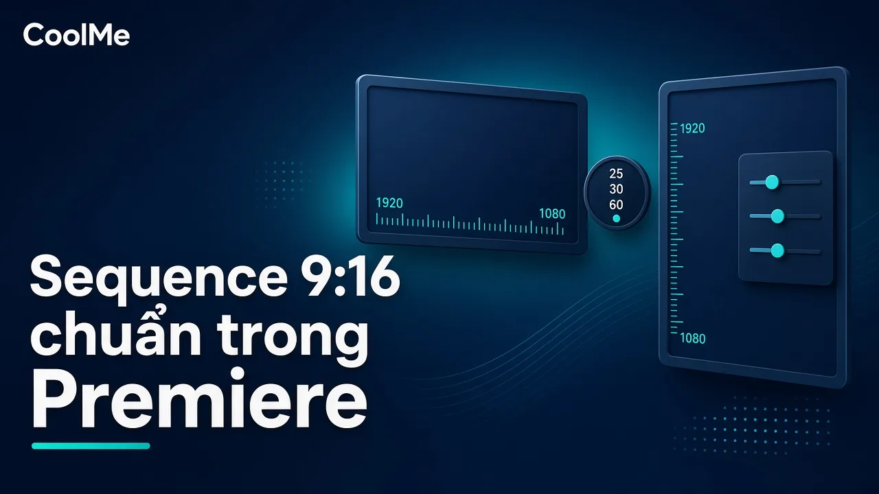 Cách tạo sequence 16:9 và 9:16 đúng chuẩn trong Premiere: 1080x1920, 30fps hay 60fps Sequence 9:16 trong Premiere: 1080x1920, 30fps hay 60fps
