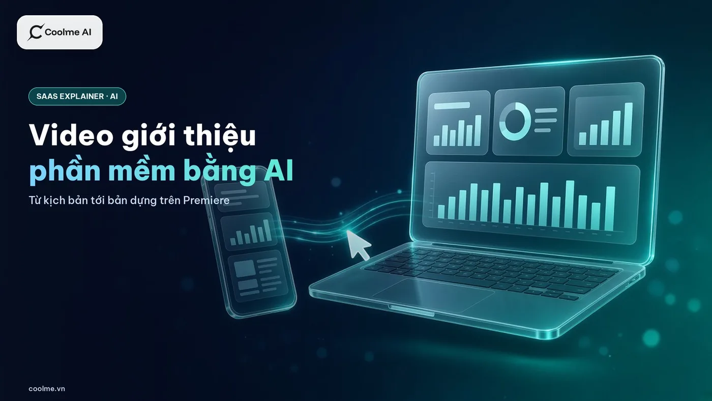 Làm video giới thiệu phần mềm, app bằng AI: quy trình từ kịch bản tới bản dựng trên Premiere Làm video giới thiệu phần mềm, app bằng AI: quy trình A–Z