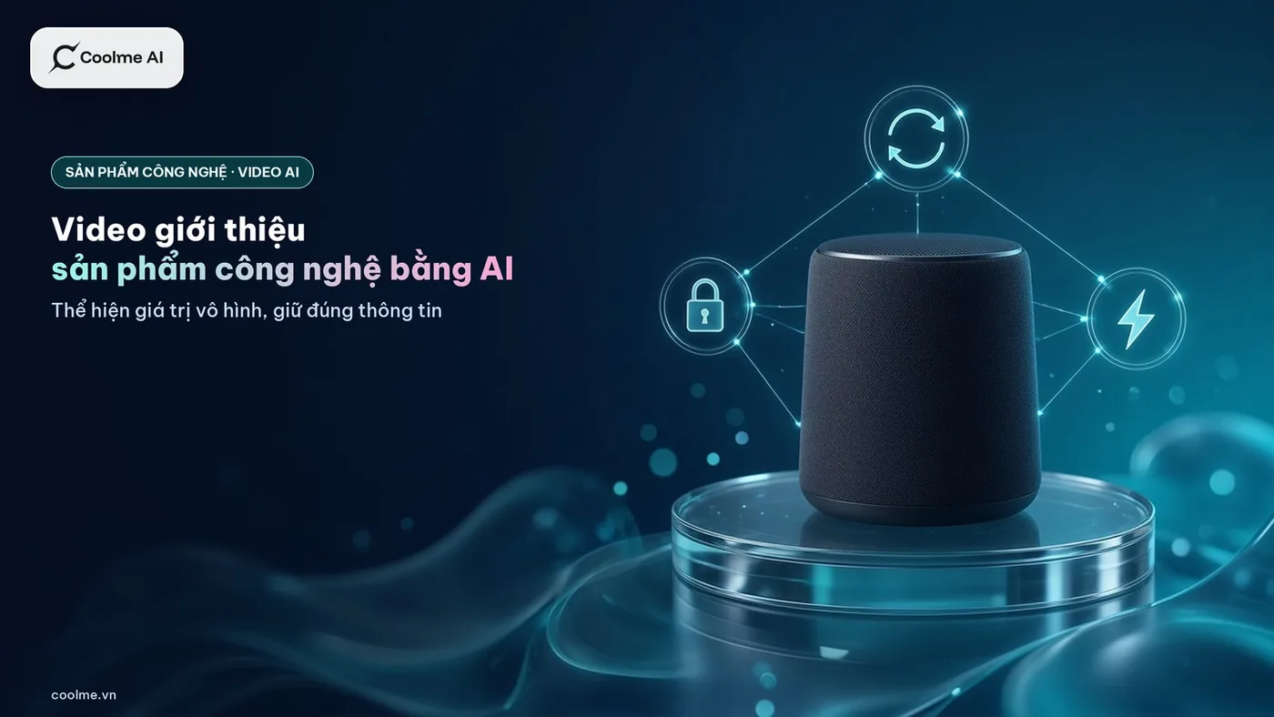 Video giới thiệu sản phẩm công nghệ bằng AI: cách thể hiện thứ khó nhìn thấy mà vẫn đúng thông tin Video giới thiệu sản phẩm công nghệ bằng AI
