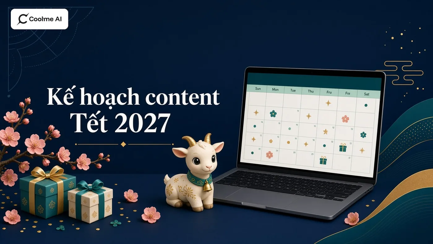 Kế hoạch content Tết Đinh Mùi 2027 cho shop online: mốc ngày và cách dùng AI Kế hoạch content Tết 2027 cho shop online bằng AI