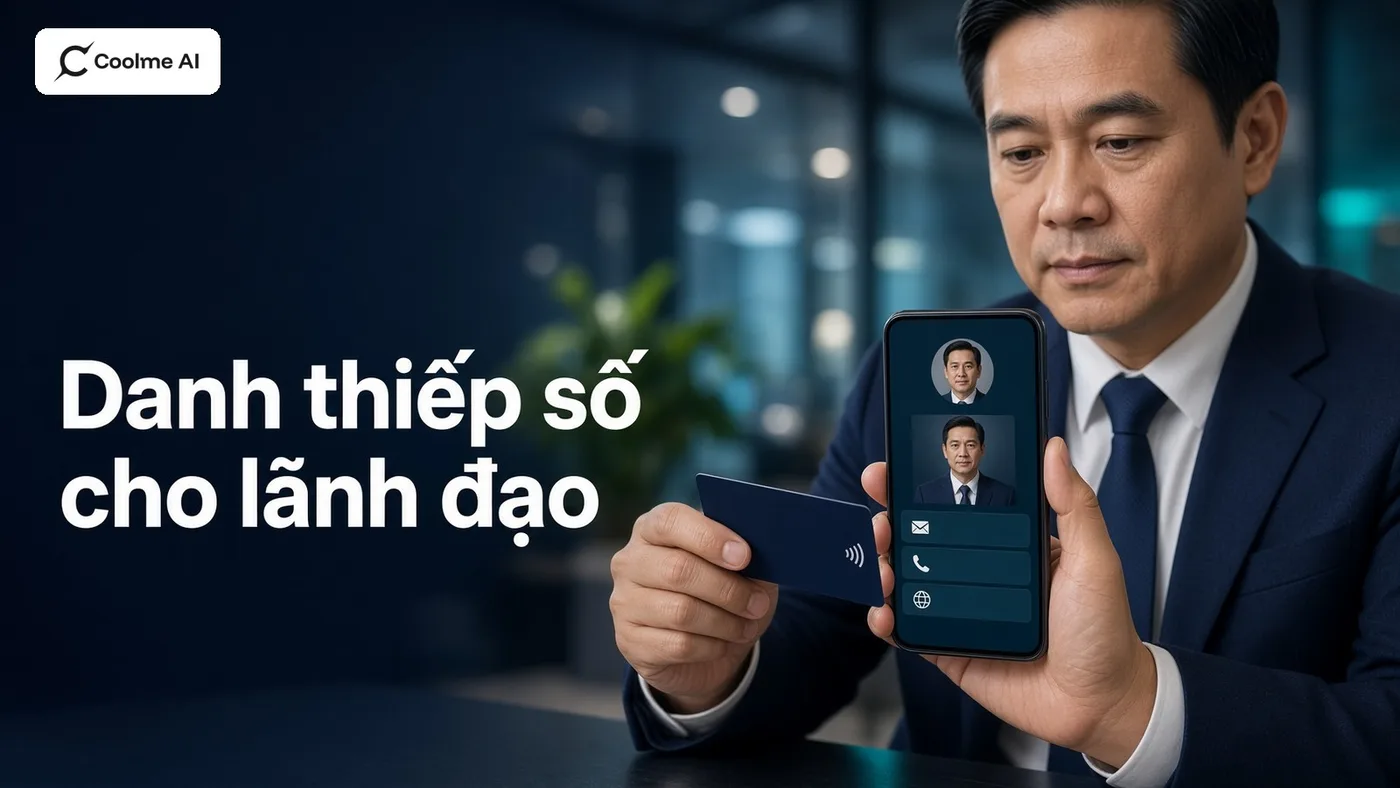Danh thiếp số cho lãnh đạo doanh nghiệp: bio link, thẻ NFC và cách dùng AI chuẩn bị hồ sơ Danh thiếp số cho lãnh đạo: bio link, NFC và AI