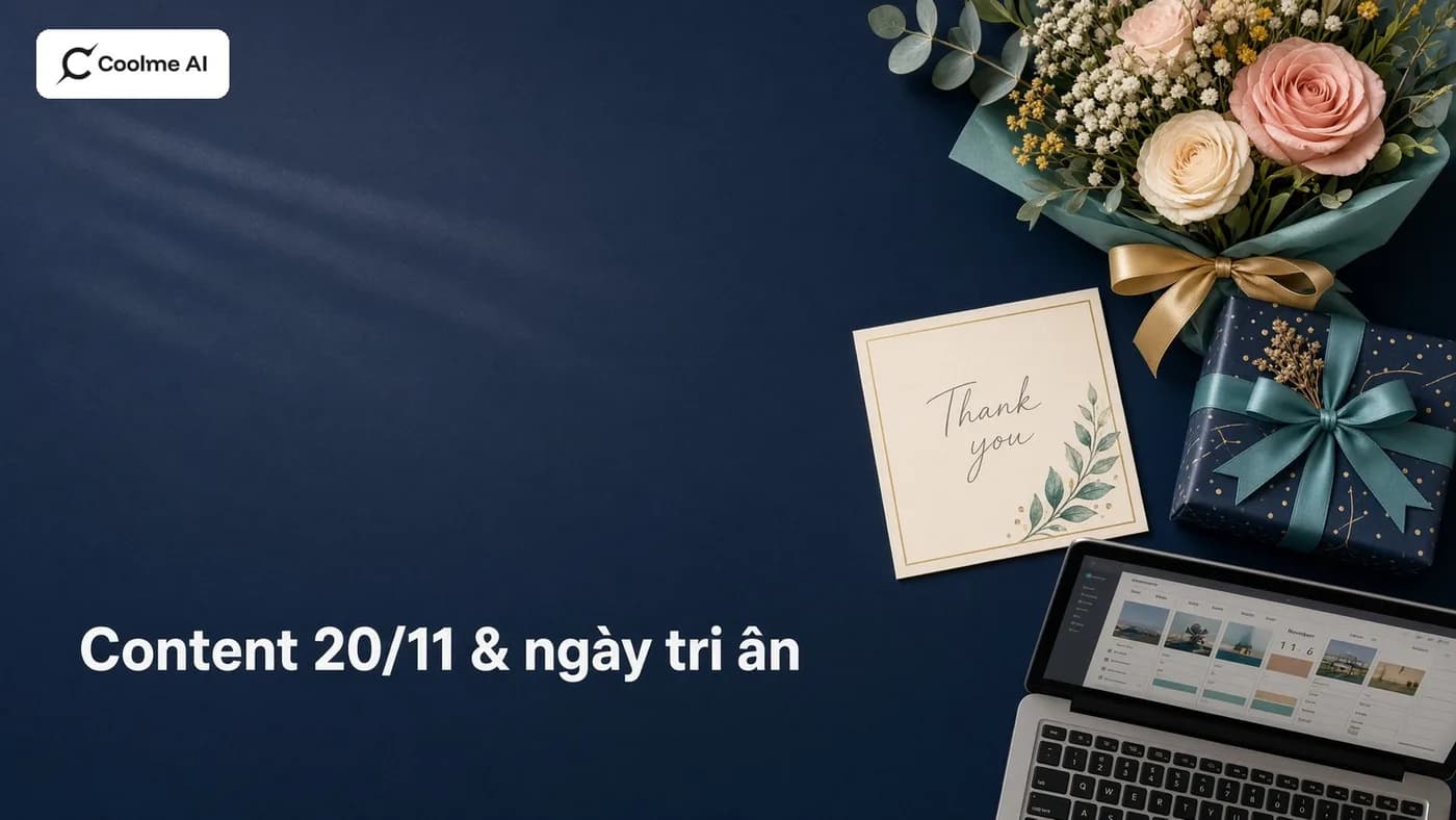 Content ngày Nhà giáo 20/11 và các ngày tri ân trong năm: lập kế hoạch sớm bằng AI Content ngày Nhà giáo 20/11 cho shop, làm bằng AI